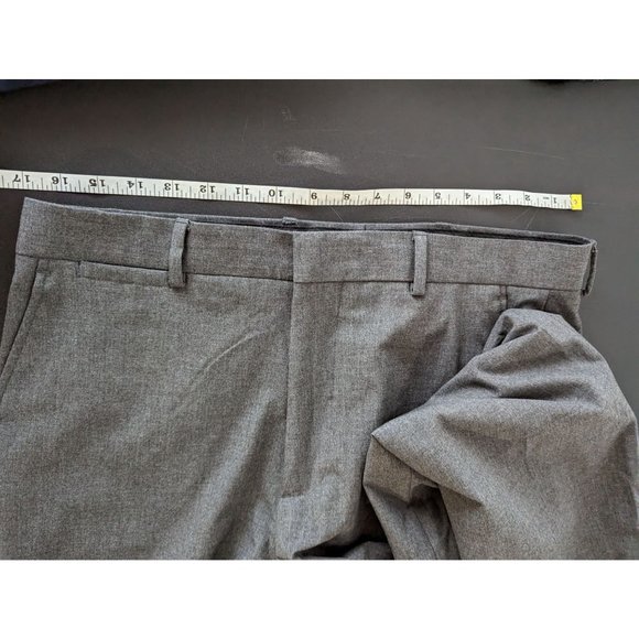 J. Ferrar Men's Gray Dress Pants Size 34/32 Regular Neutral Office Career Formal - Picture 7 of 8